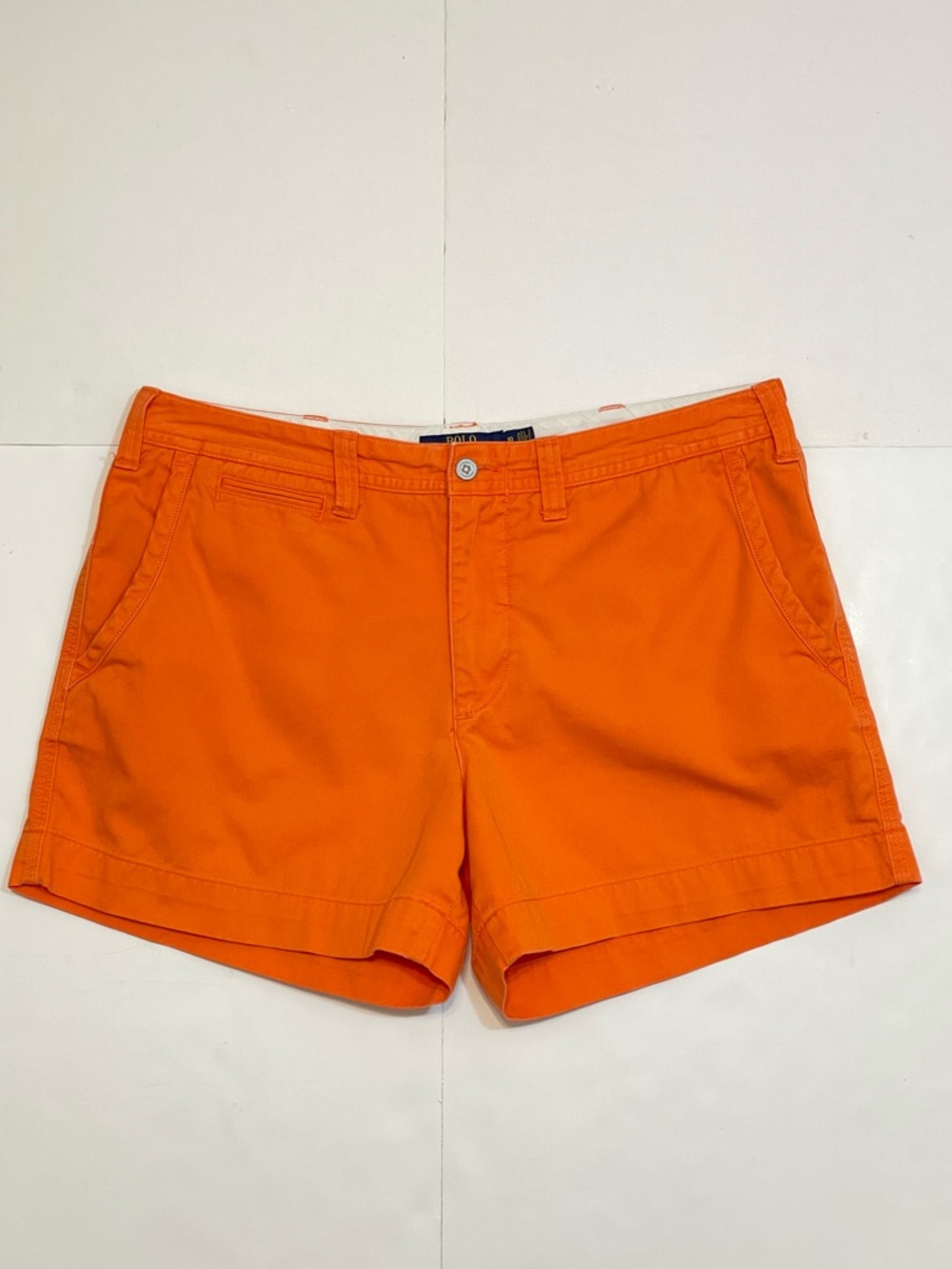 Polo Ralph Lauren Women's Classic Chino Orange Shorts Size 10